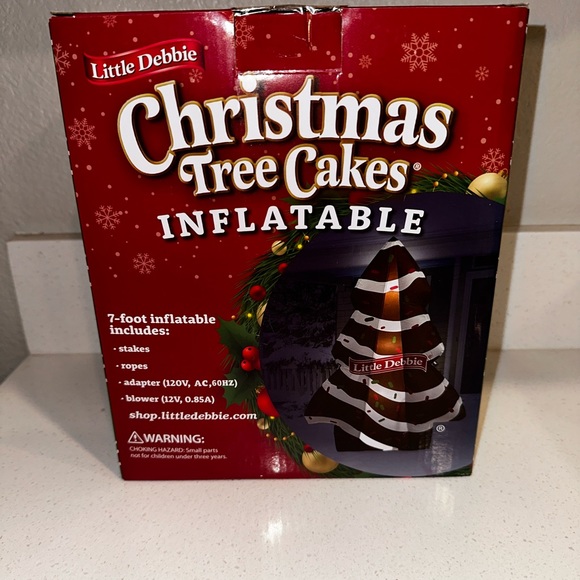 🎄New Little Debbie Christmas Chocolate Tree Cake Airblown Inflatable Blow Up🎄 - Picture 2 of 2